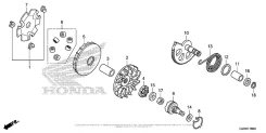 Зубчатый сектор кикстартера Honda AF74, AF77, AF79 оригинал