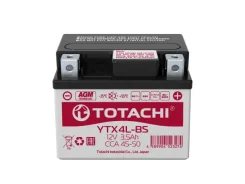 Аккумуляторная батарея Totachi CMF 3,5 а/ч YTX4L-BS L AGM